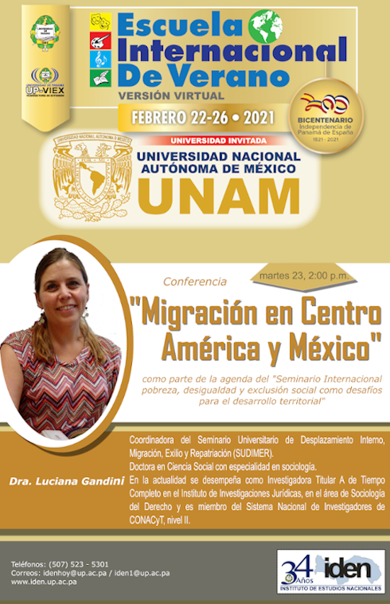 Conferencia: Migración en Centro América y México