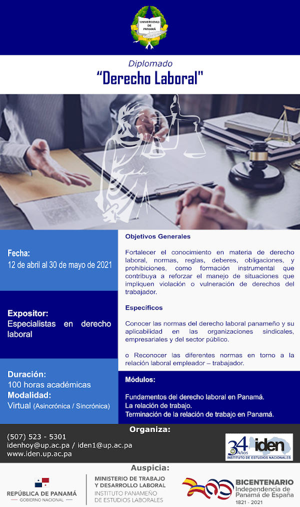 Afiche: Derecho Laboral - IPEL