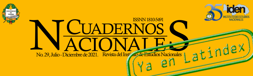 Revista Cuadernos Nancionales ya en Latindex
