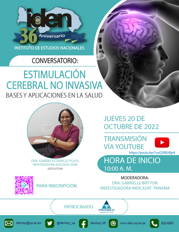 Afiche: Conversatorio Estimulación Cerebral No Invasiva