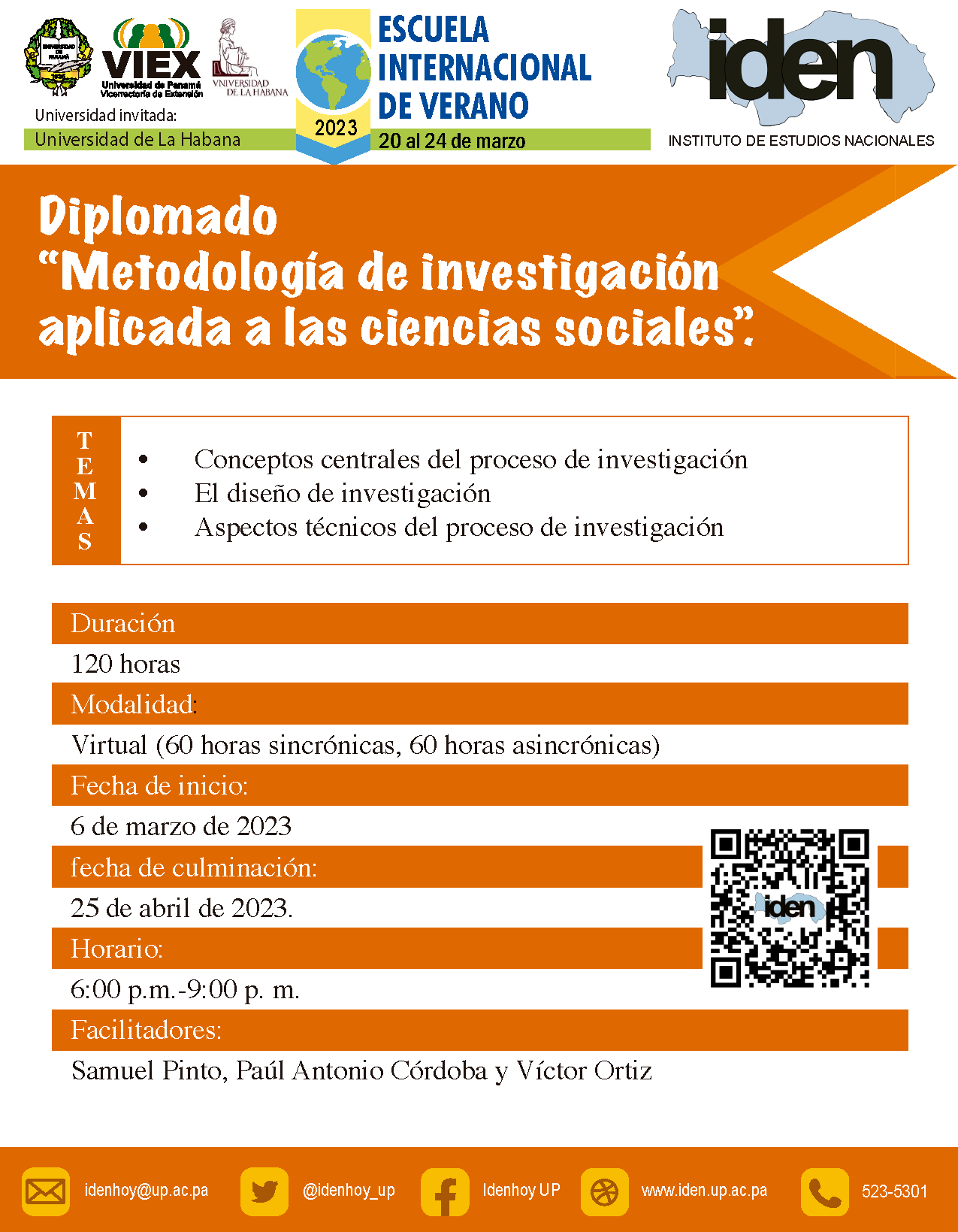 Afiche: Diplomado en metodológia de la Investigación aplicada a las Ciencias Sociales
