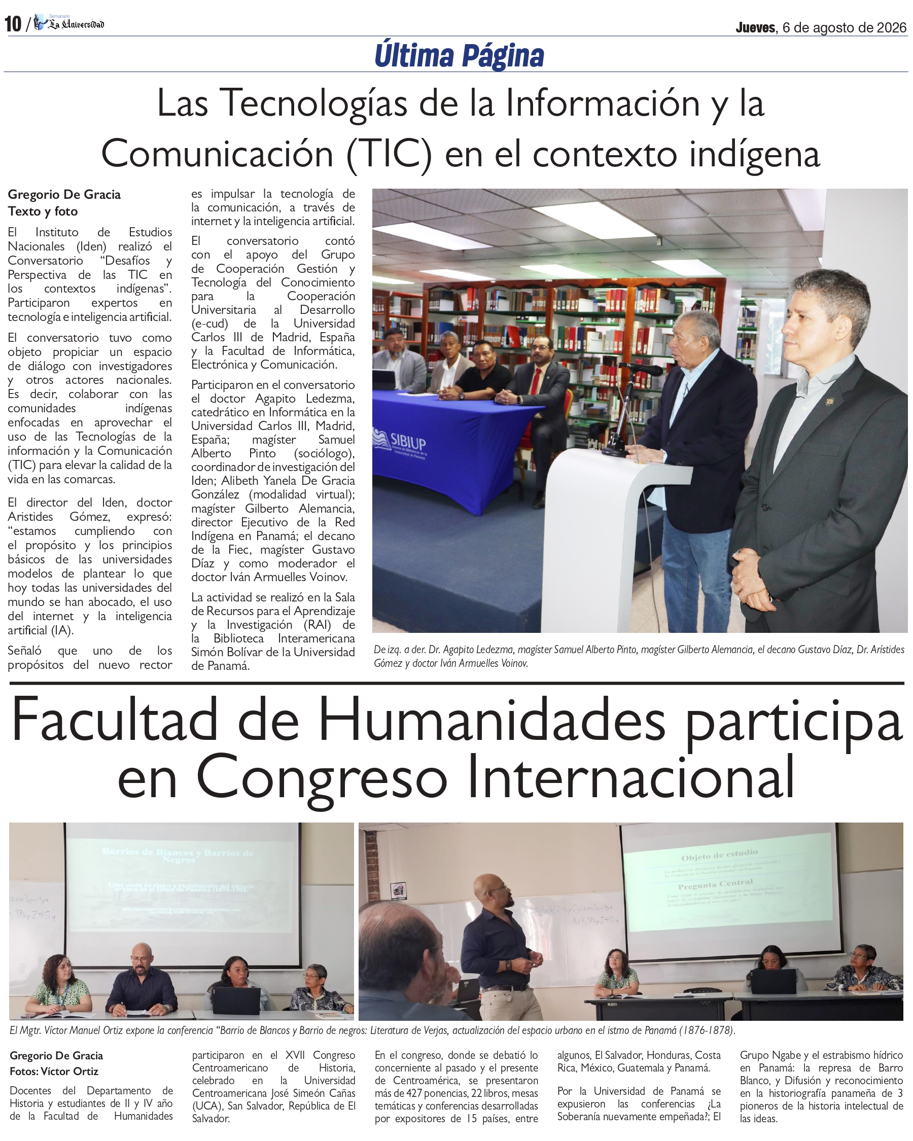 Nota de prensa