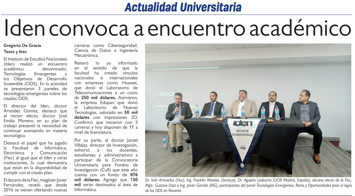 Nota de prensa