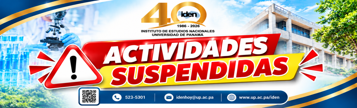 Suspensión de actividades - Aniversario 40 IDEN