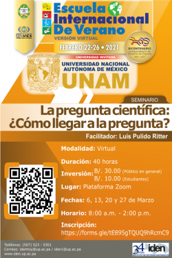 Seminario: La pregunta científica: ¿cómo llegar a la pregunta?