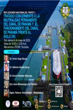 afiche-REFLEXIONES ACERCA DEL TRATADO CONCERNIENTE A LA NEUTRALIDAD PERMANENTE DEL CANAL Y AL FUNCIONAMIENTO DEL CANAL DE PANAMÁ FRENTE AL SIGLO XXI