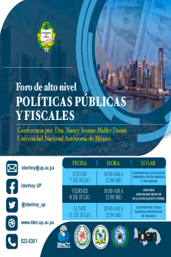 Afiche: Foro de alto nivel: La investigación en la formulación de políticas públicas