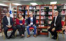 foro: "Conversaciones con la Universidad".  De izq. a der. el Mgtr. Reymundo Gurdián, la Mgtr. Catherine Muñoz, el Arq. Alvaro Uribe y el Dr. Luis Pulido Ritter.